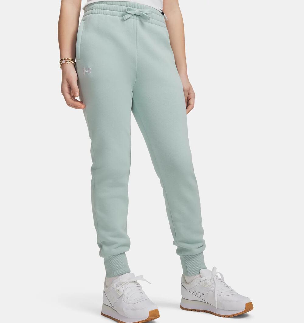NWT Under Armour UA Rival Fleece Girls' Joggers in Enamel Blue size YXL